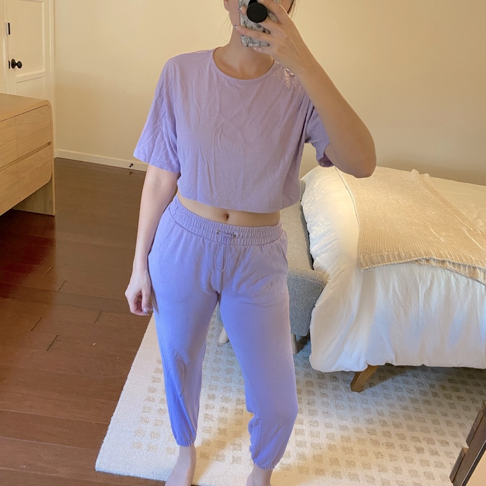 Lavender Forever 21 Two-Piece Set
